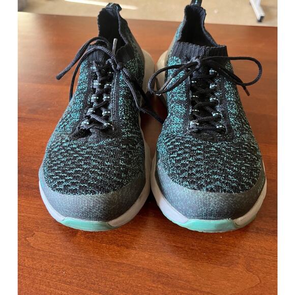 Women's Rocky WorkKnit LX Alloy Toe Athletic Work Shoe Grey/Teal Knit Size 7.5 - Picture 3 of 8